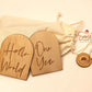 Wooden Arch Script Milestone Discs - Base Set