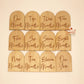 Wooden Arch Script Milestone Discs - Base Set