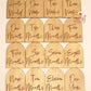 Wooden Arch Script Milestone Discs - Base Set