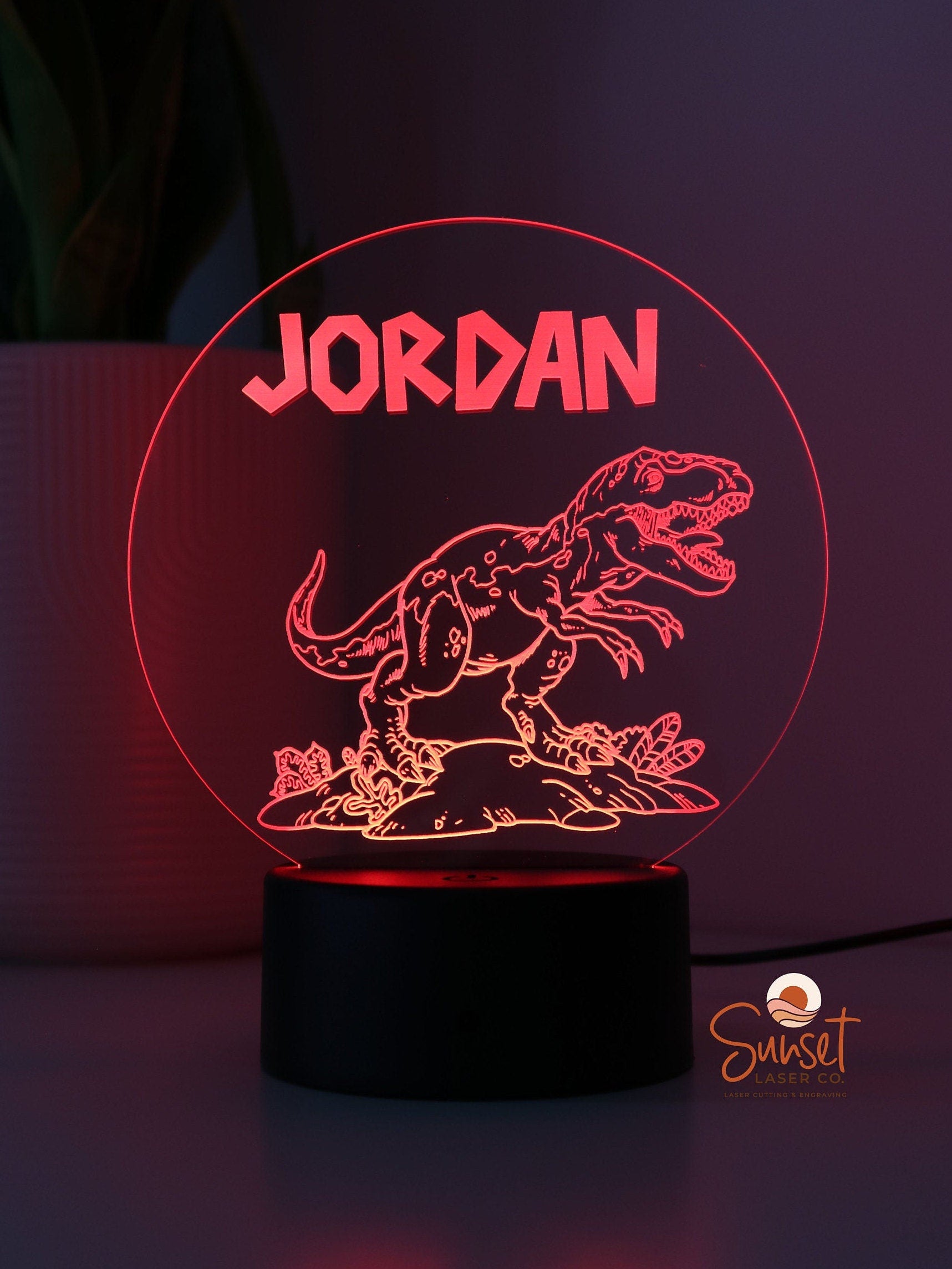 Personalised Night Light - Dinosaur