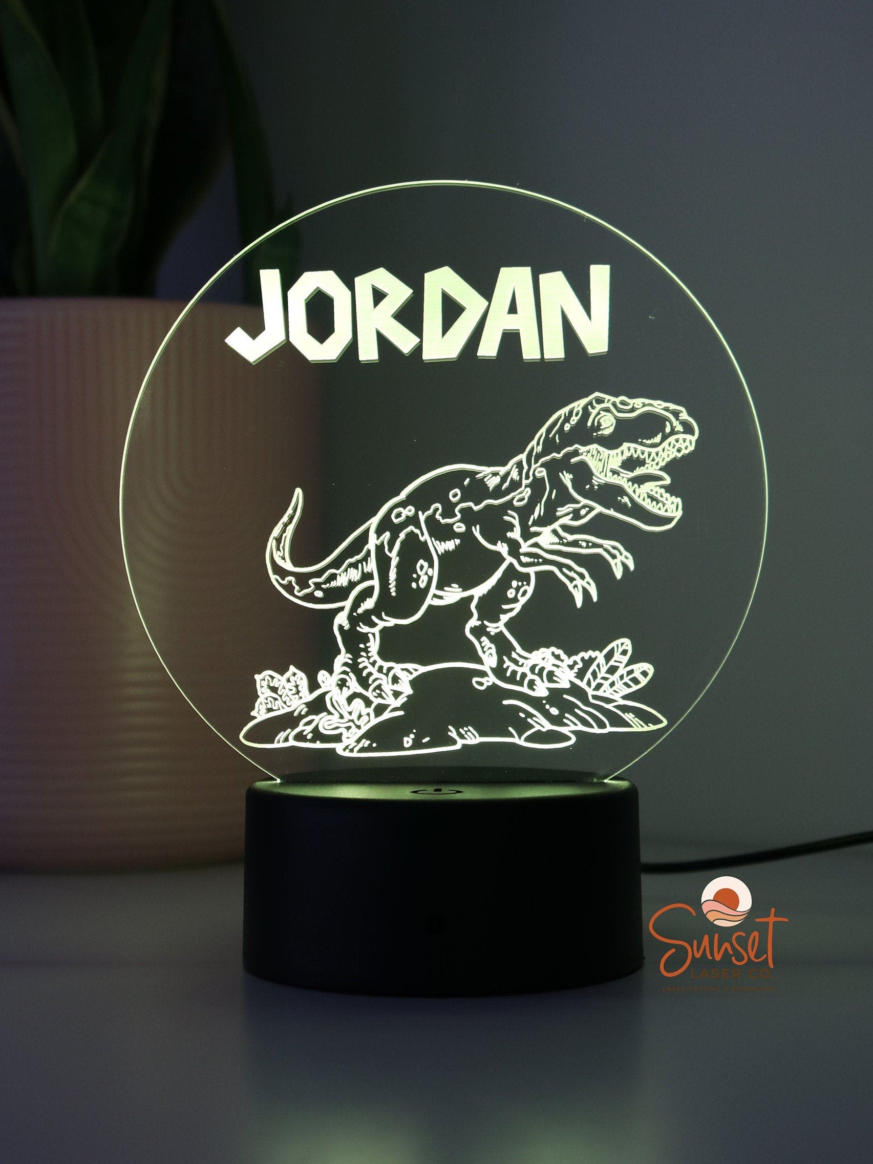 Personalised Night Light - Dinosaur