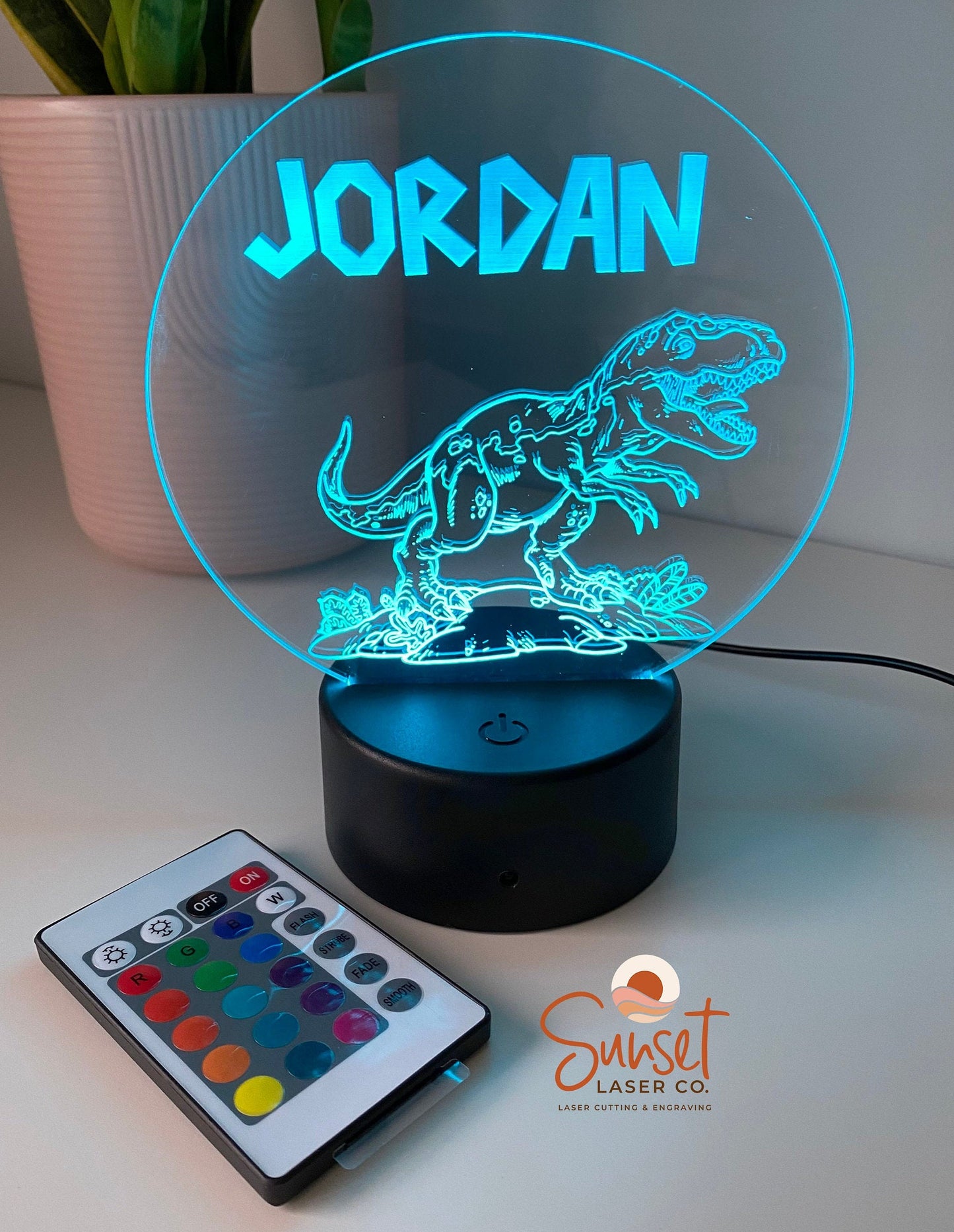 Personalised Night Light - Dinosaur