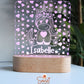 Personalised Night Light - Unicorn Hearts