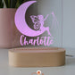 Wooden Personalised Night Light - Fairy Moon