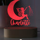 Wooden Personalised Night Light - Fairy Moon