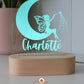 Wooden Personalised Night Light - Fairy Moon