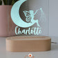 Wooden Personalised Night Light - Fairy Moon