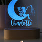 Wooden Personalised Night Light - Fairy Moon
