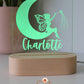 Wooden Personalised Night Light - Fairy Moon