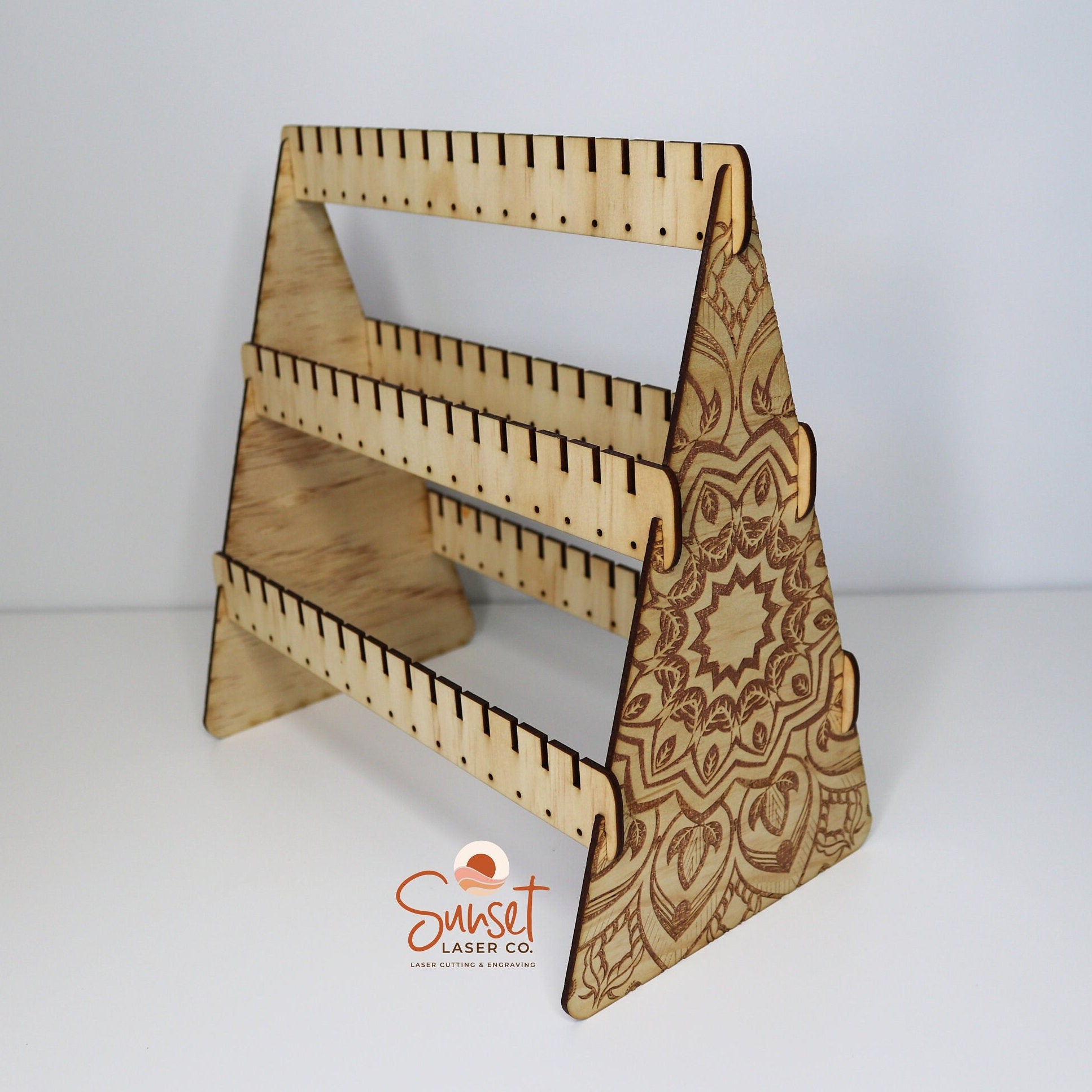 Wooden earring online stand