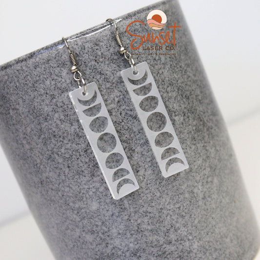 Moon Phase Earrings Inverted