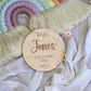 Pregnancy Announcement Plaque With Foliage Design