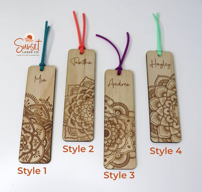 Personalised Mandala Bookmark