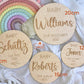 Pregnancy Announcement Plaque With Foliage Design