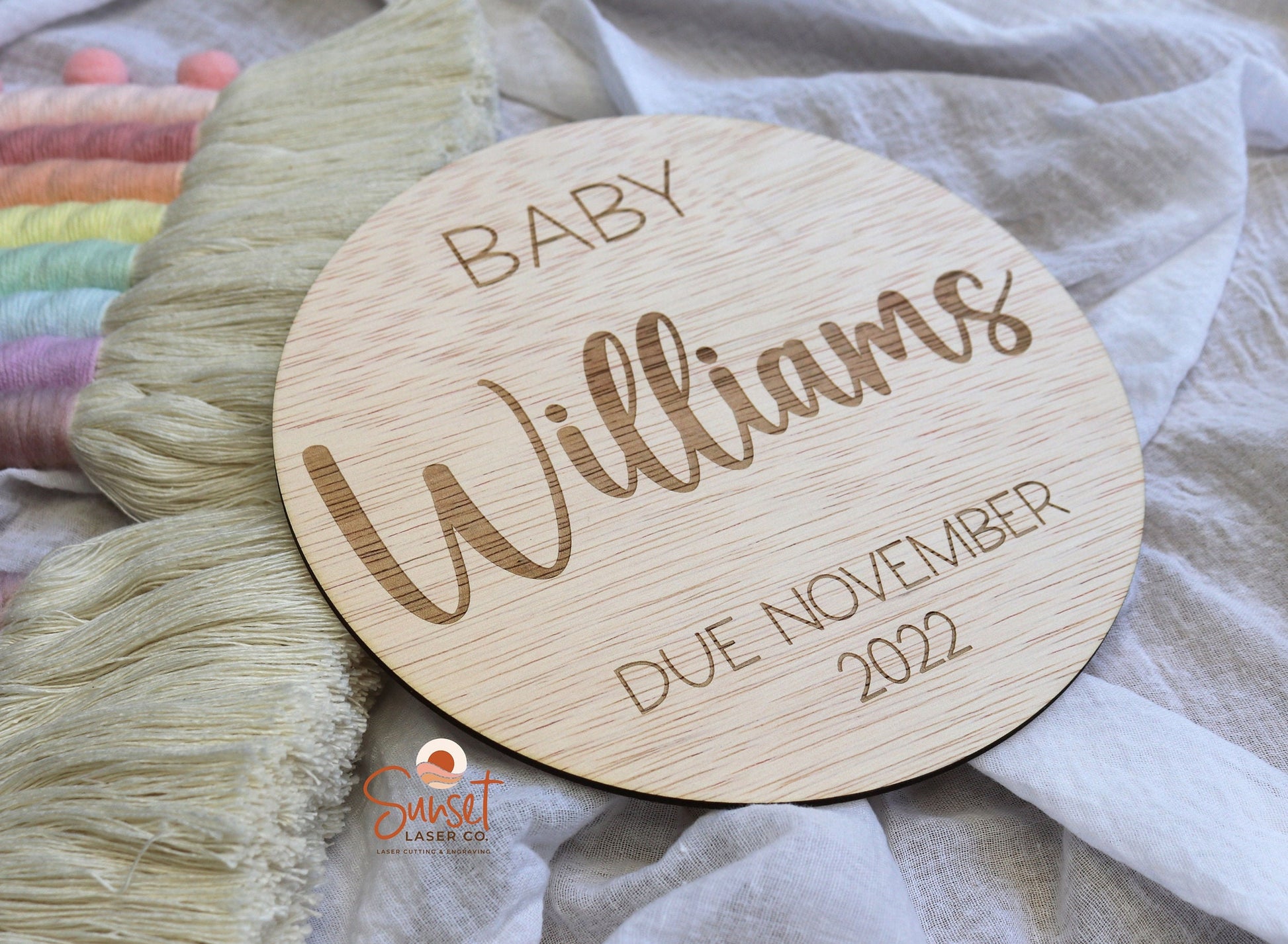 Pregnancy Announcement Plaque - Standard 20cm