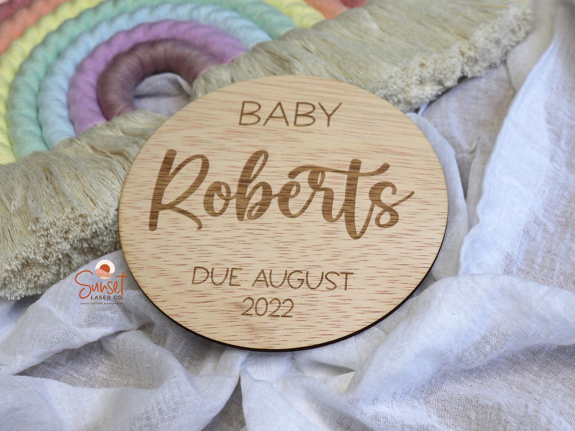 Pregnancy Announcement Plaque - Standard