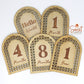 Wooden Rattan Baby Milestone Discs - Base Set