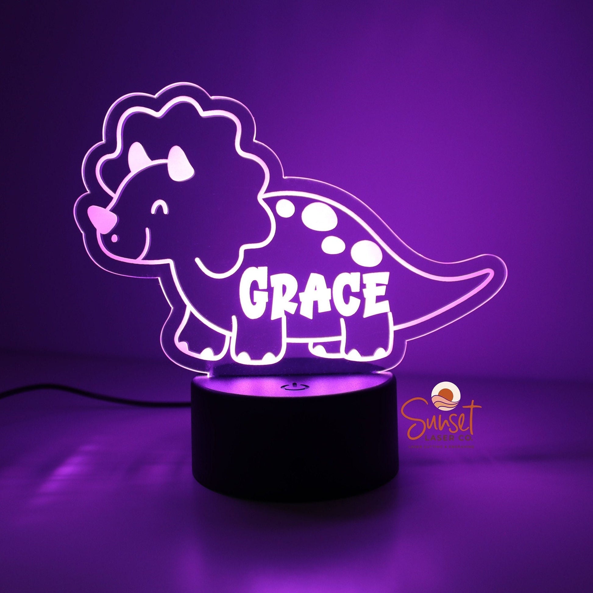 Personalised Night Light - Dinosaur