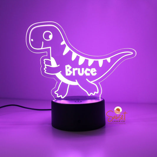 Personalised Night Light - Dinosaur