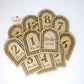 Wooden Rattan Baby Milestone Discs - Full Set