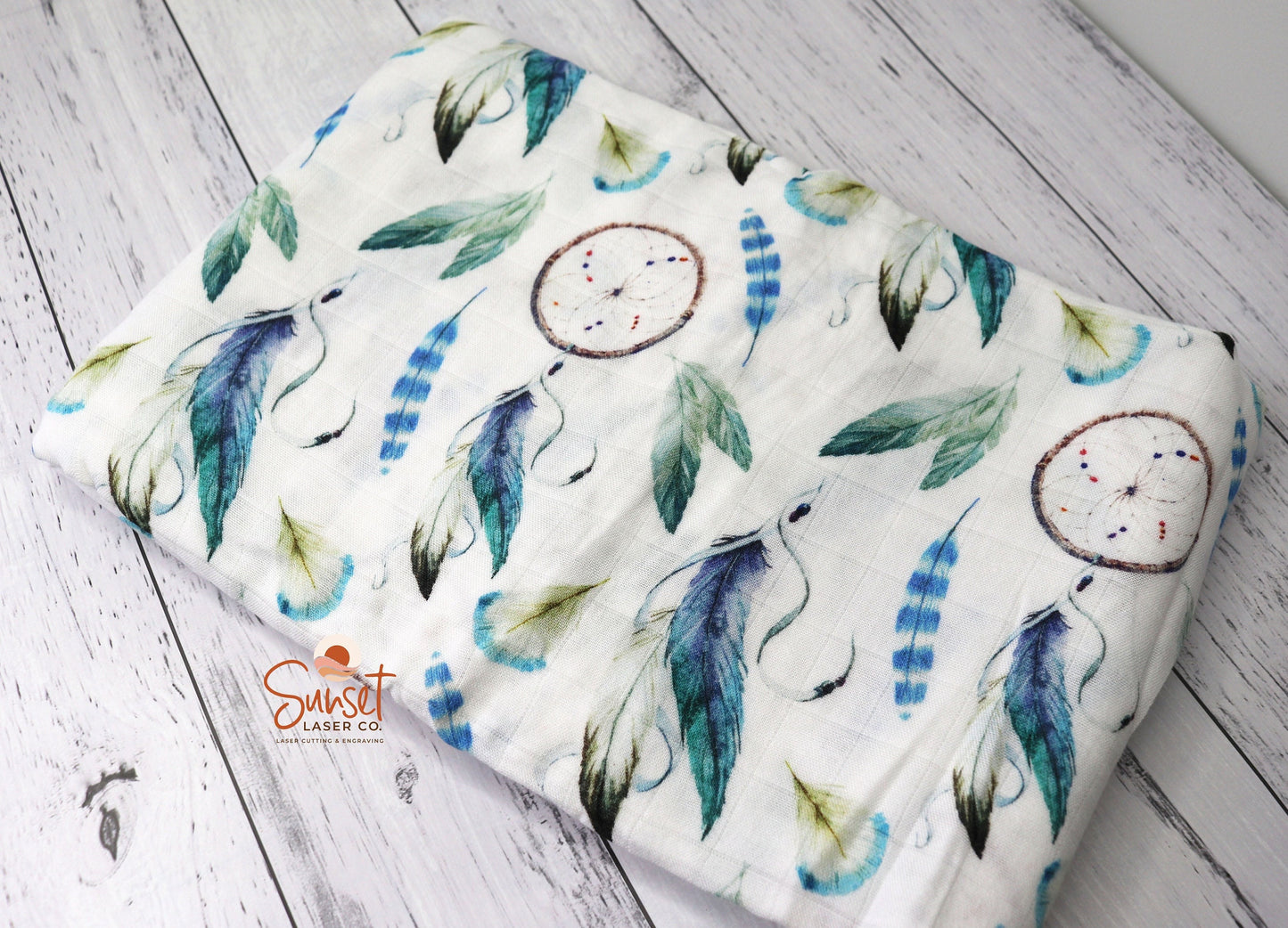 Bamboo Cotton Baby Swaddle Wrap - Dreamcatcher