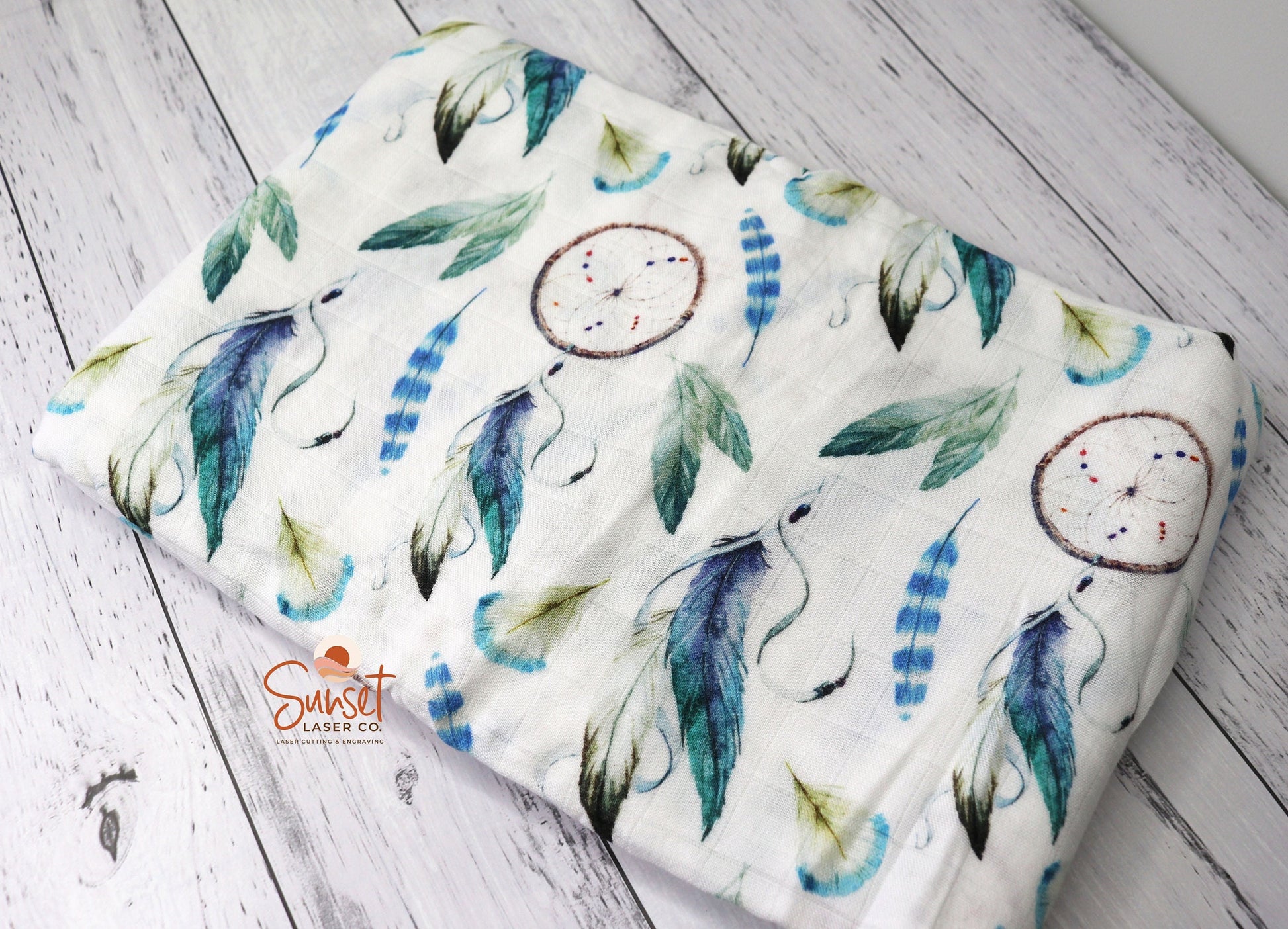 Bamboo Cotton Baby Swaddle Wrap - Dreamcatcher