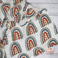 100% Cotton Baby Swaddle Wrap - Boho Rainbow
