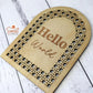 Wooden Rattan Baby Milestone Discs - Full Set