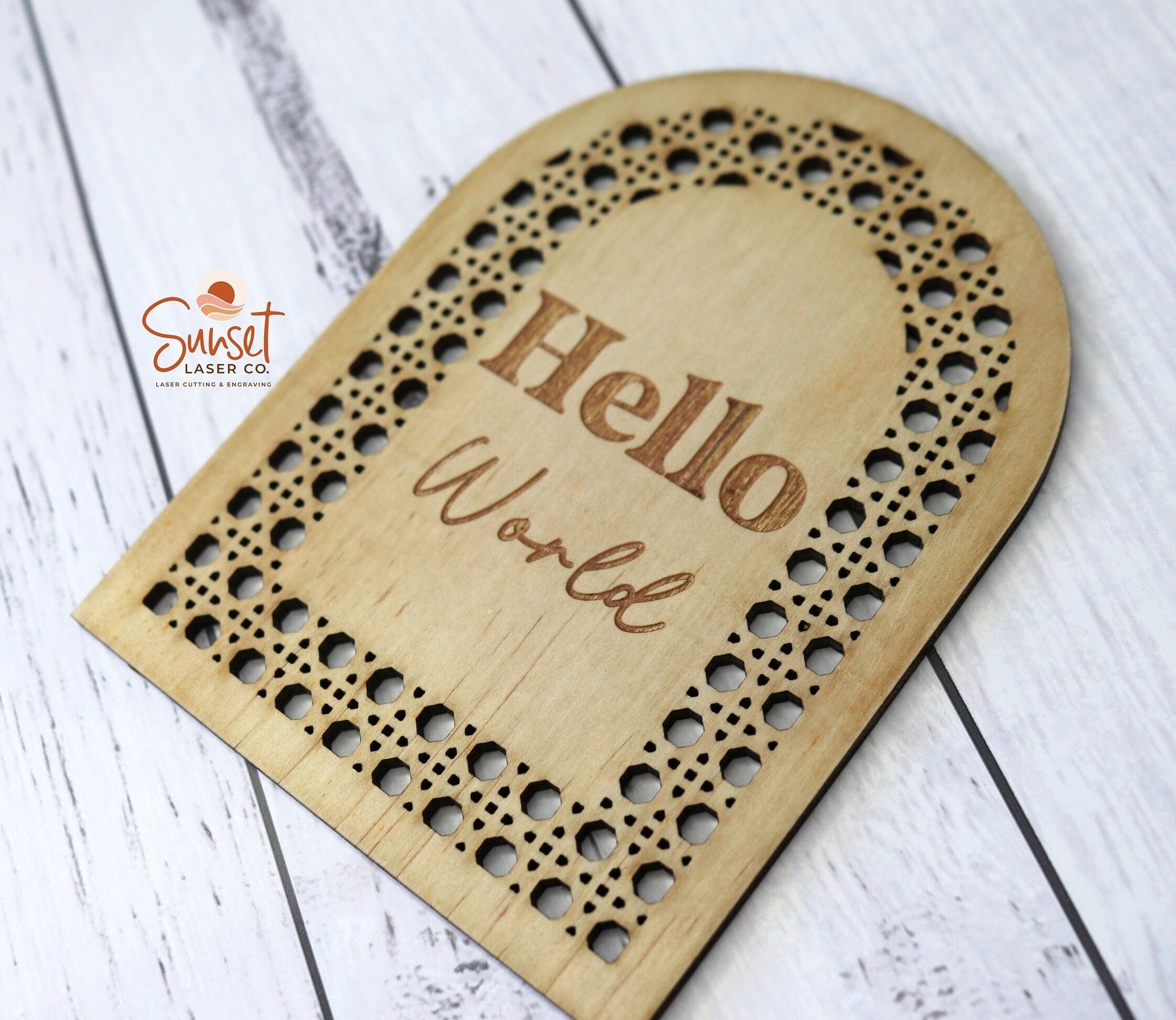 Wooden Rattan Baby Milestone Discs - Base Set
