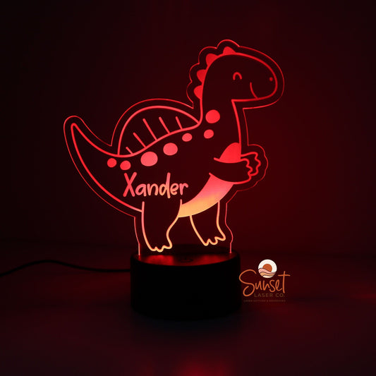 Personalised Night Light - Dinosaur