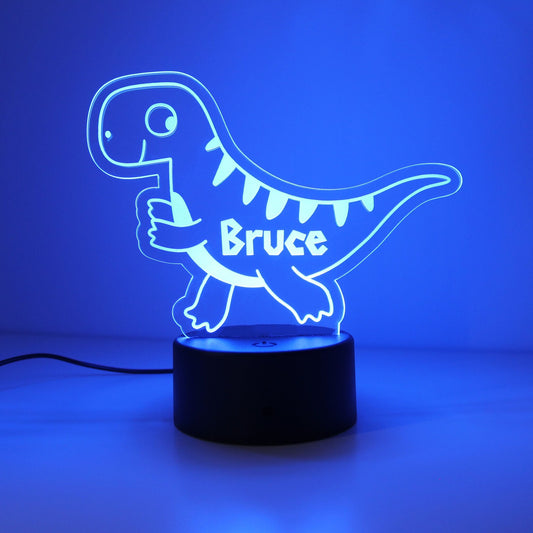 Personalised Dinosaur Kids Night Light