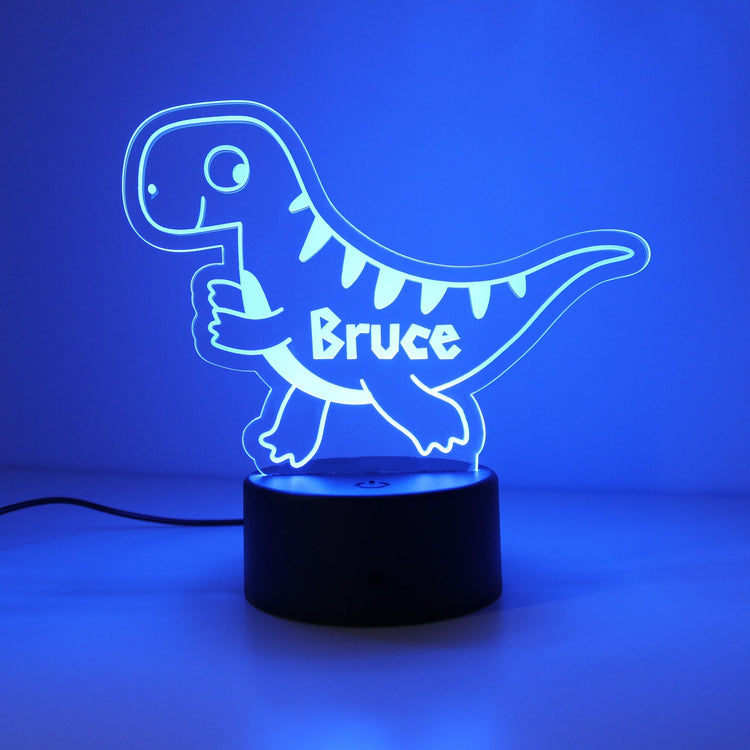 Personalised Dinosaur Kids Night Light
