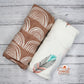 Bamboo Cotton Baby Swaddle Wrap - Blush Arches