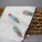 Bamboo Cotton Baby Swaddle Wrap - Feather