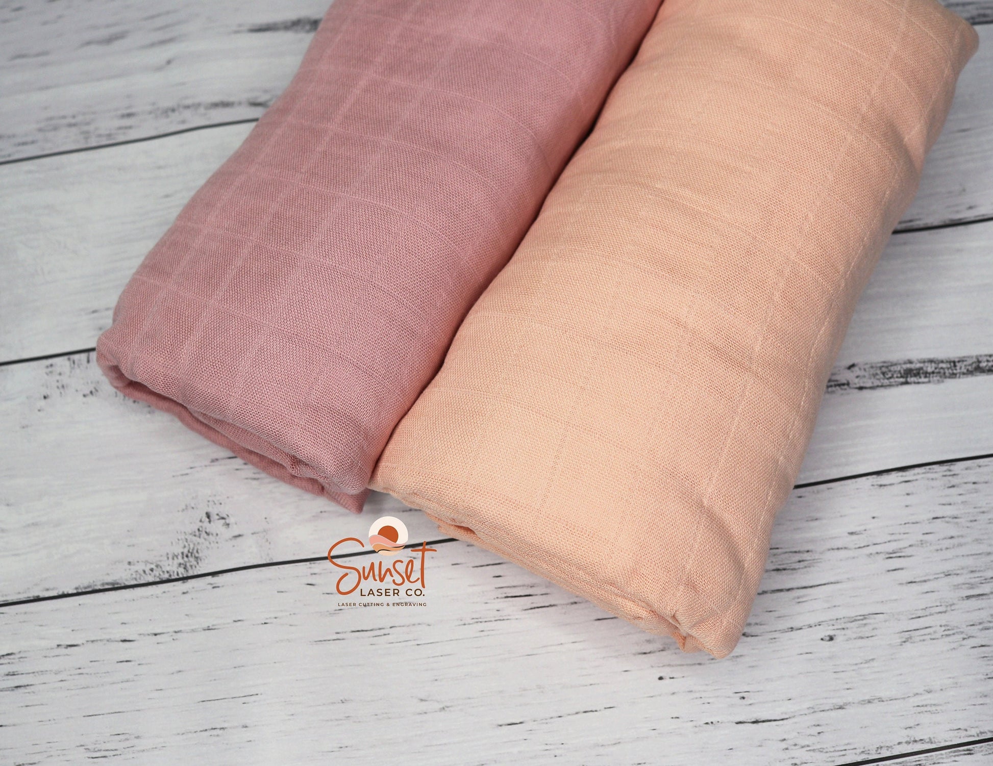 Orange Bamboo Cotton Baby Muslin Wrap