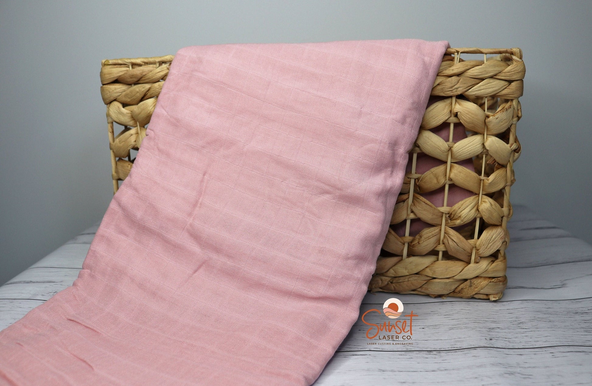 Pink Bamboo Cotton Baby Wrap