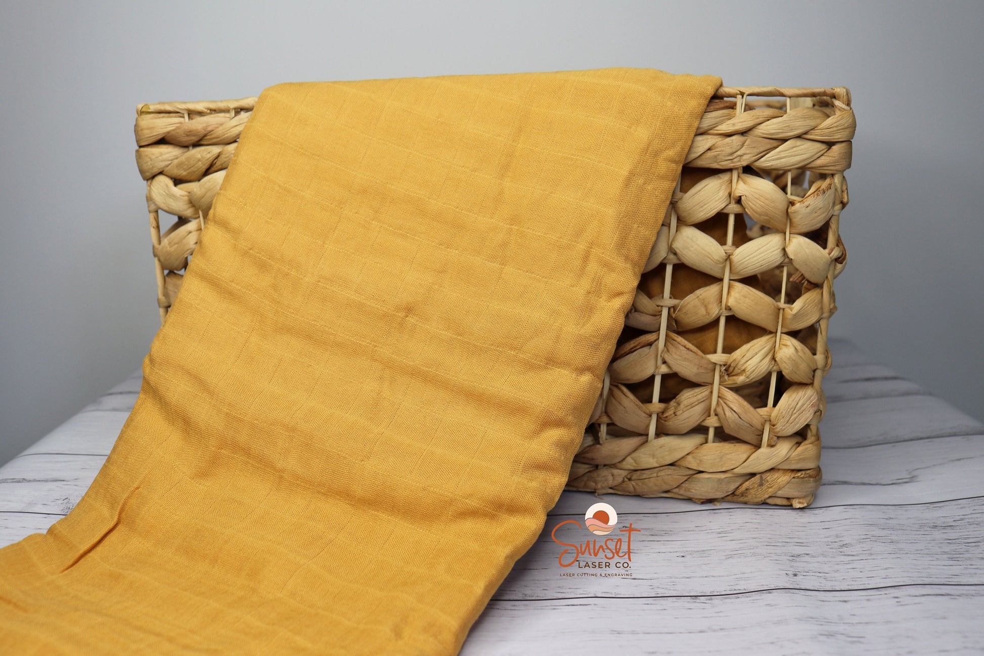 Mustard Bamboo Cotton Muslin Wrap