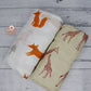 Bamboo Cotton Baby Swaddle Wrap - Giraffe