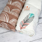 Bamboo Cotton Baby Swaddle Wrap - Feather