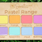 Personalised wooden baby name announcement plaque pastel colour range

