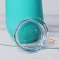 Personalised 6oz Champagne Tumbler Gloss Aqua