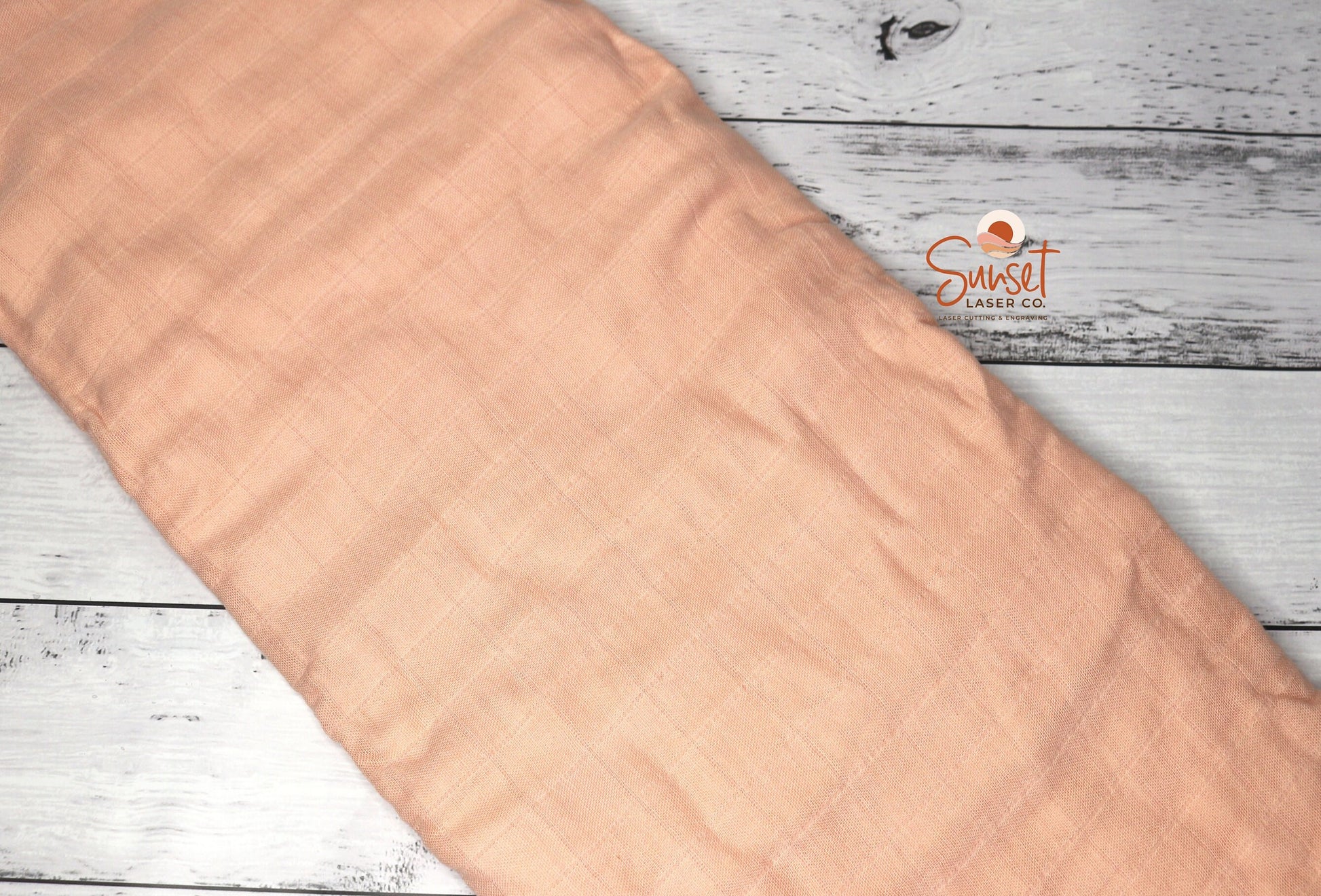 Peach Bamboo Cotton Muslin Wrap