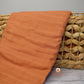 Orange Bamboo Cotton Baby Muslin Wrap