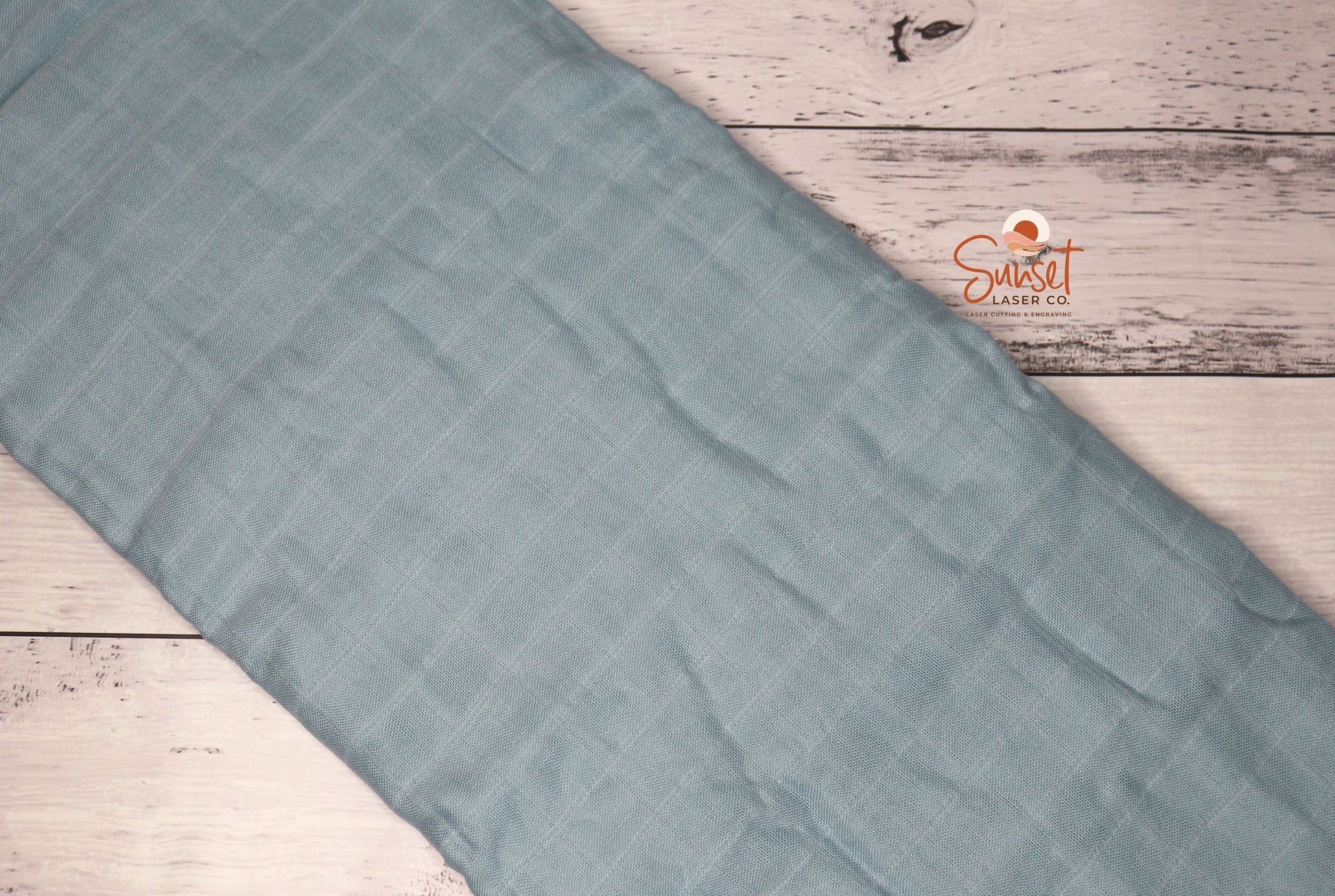 Soft Blue Bamboo Cotton Muslin Wrap Baby Swaddle