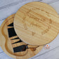 Personalised Wooden Cheese Board & Knife Set