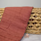 Bamboo Cotton Baby Muslin Wrap - Rust
