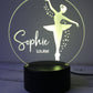 Pink ballerina design LED light for children's room

