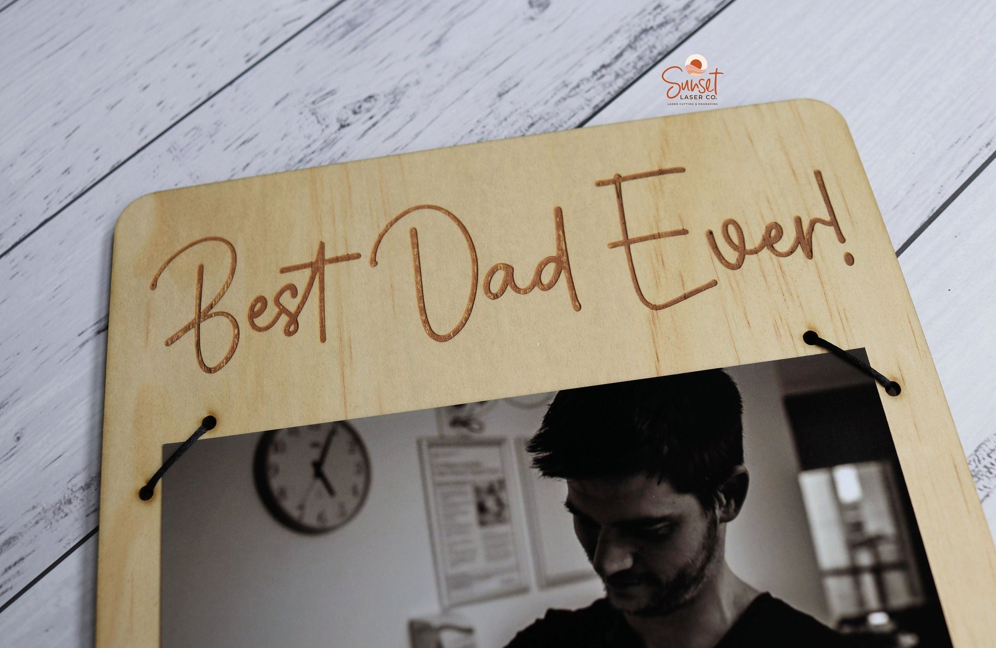 Rectangle Fathers Day Photo Sign