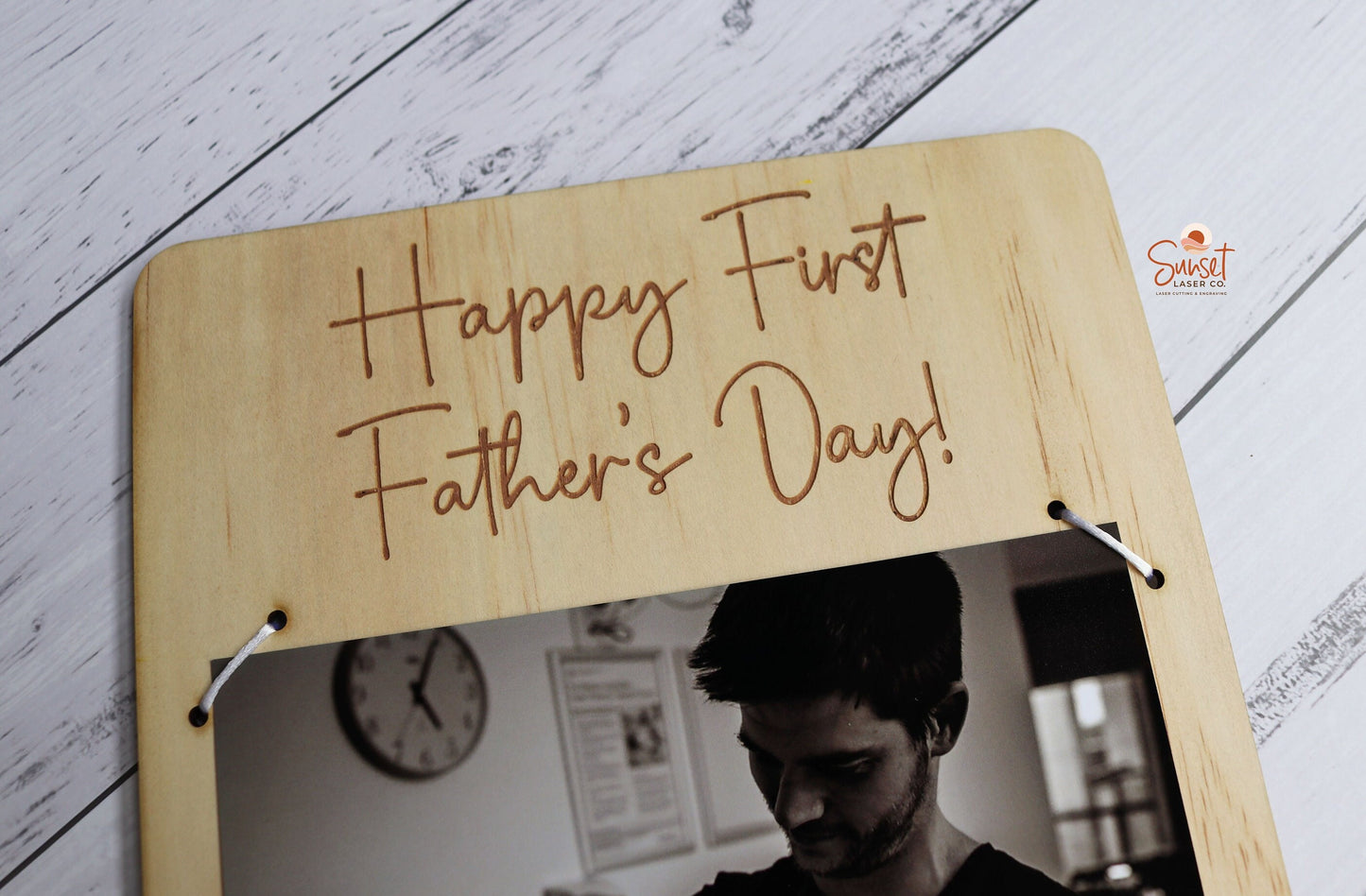 Rectangle Fathers Day Photo Sign