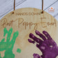 Fathers Day Personalised Hand Print Sign